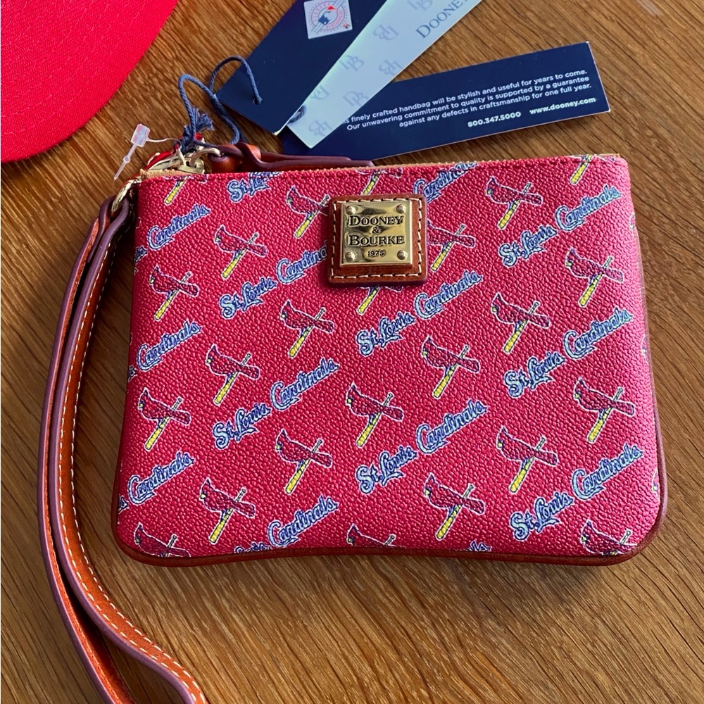 Dooney & Bourke Cardinals MLB Wristlet NWT